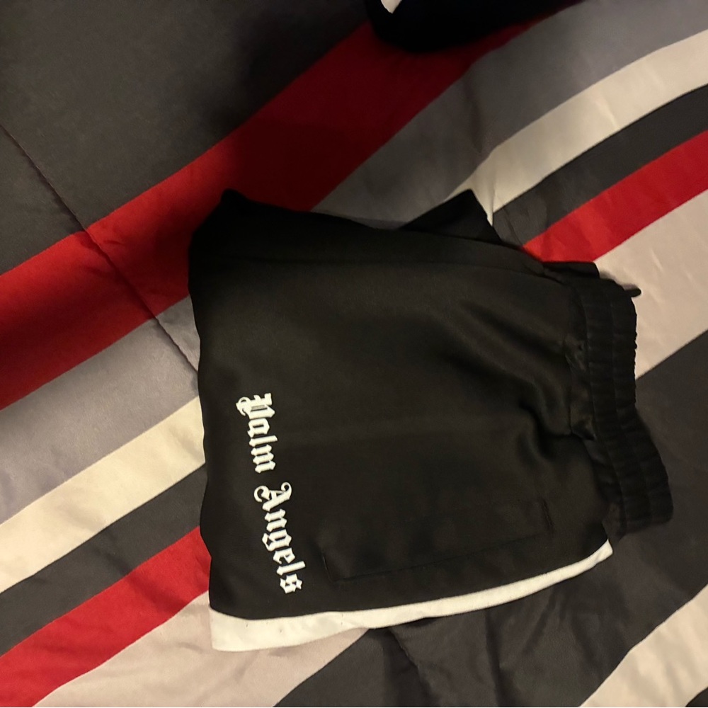 Palm Angels Black Athletic Shorts